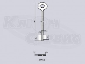 STV4D/STUV-4 литье Россия (140/100х16.2x21.3мм) (6.3/5.3/3.6мм)