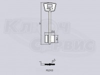 PLD1D/ПАЛЛАДИУМ-1 литье Россия (92x16.2x22мм) (4.9мм)