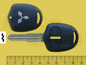 MITSUBISHI/MIT8 2 крупные кнопки, серебро( без логотипа)