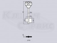 LF1D/ЛФ-1 литье Россия (86x16.8x22.6мм) (6.0мм)