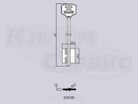 ELB18D/ЭЛЬБОР-ЗК-145 литье Россия (длинный широкий) (145x24.1x22мм)(4.9мм)