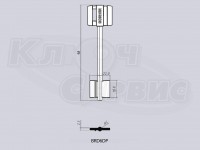 BRD6DP/BORDER-77 литье Россия (98x18.8x22мм) (5.0мм) (06ПЛ)