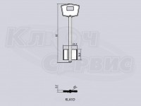 KLA1D/КАЛЕ-1 литье Россия (92x16.6x22.2мм) (5мм)