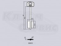 SKM1D/СЕКЬЮРЕМ-1 литье Россия (97x24.6x20.7мм) (5.1мм)