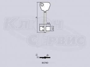 BGT4D/БОГАТЫРЬ-4 литье Россия (74x11.2x26мм) (5мм) (мини)