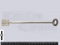 Mauer-88511 заготовка ключа для сейфового замка 150 мм