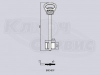 BRD4DP/BORDER-088-01 литье Россия (105x13.8x22мм) (5.0мм) (04ПЛ)