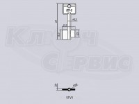STV1D/STUV-1 литье Россия (сейф 5.3x3.6мм) (60x16.2x21.3мм)