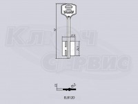 ELB12D/ЭЛЬБОР-12 литье Россия (короткий широкий) (92x24.1x22мм) (4.9мм)