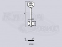 ELB13D/ЭЛЬБОР-13 литье Россия (короткий узкий) (92x15x22мм) (4.9мм)