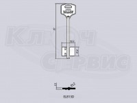 ELB13D/ЭЛЬБОР-13 литье Россия (короткий узкий) (92x15x22мм) (4.9мм)