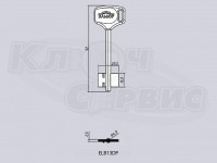 ELB13DP/ЭЛЬБОР-13ПЛ литье Россия (короткий узкий) (92x15x22мм) (4.9мм)