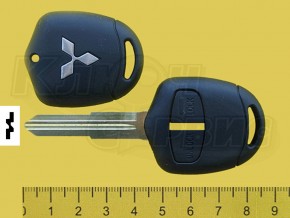 MITSUBISHI/MIT11 2 крупные кнопки, серебро( без логотипа)