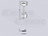 ELB14DP/ЭЛЬБОР-14ПЛ литье Россия (мини узкий) (82x15x22мм) (4.9мм)