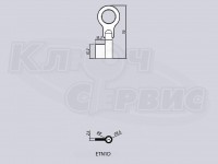 ETN1D/ЭТНА литье Россия (сейф 8.0x5.6мм) (56x15.2x18.3мм)