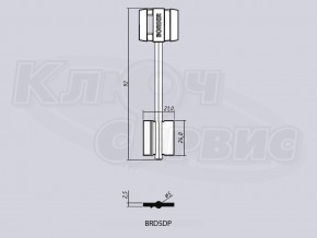 BRD5DP/BORDER-089-04 литье Россия (92x24.0x21мм) (5.0мм) (05ПЛ)