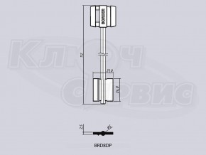 BRD8DP/BORDER-089-01 литье Россия (112x24.0x21мм) (5.0мм) (08ПЛ)