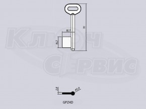 GPZ4D/ГПЗ-4 литье Россия (70x16.2x18.7мм) (5.8мм) (мини)