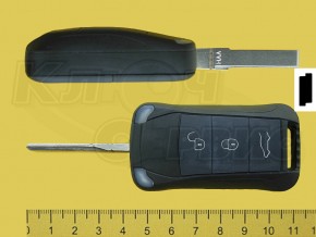 PORSHE/HU66P 3 кнопки, выкидной