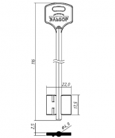 ELB20D/ЭЛЬБОР-20 литье Россия (116x17.5x22х2.5) (4.9)