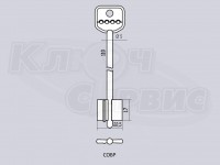 СОБР правый, литье Россия (110x17x22,5)