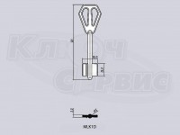 MLK1D/М-ЛОК-1 литье Россия (90x15.0x18мм) (5.0мм)