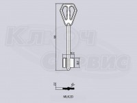 MLK2D/М-ЛОК-2 литье Россия (106x15.0x18мм) (5.0мм)