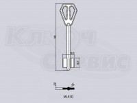 MLK3D/М-ЛОК-3 литье Россия (правый) (106x15.0x18мм) (5.0мм)