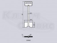 DVK4D/ДВ-4 литье Россия (сейф 6.5x3.8мм) (100x20x32мм)