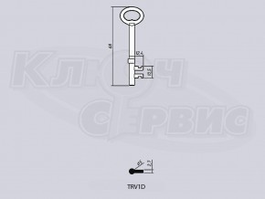 TRV1D/ТРИОВИНГ литье Россия (68x10.5x12.4мм) (5мм)