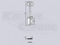 SKM3D/СЕКЬЮРЕМ-3 литье Россия (95x24.2x21мм) (4.3мм)