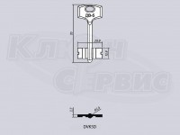 DVK5D/ДВ-5 литье Россия (70x12.8x29.8мм) (5.6мм)