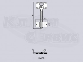 DVK5D/ДВ-5 литье Россия (70x12.8x29.8мм) (5.6мм)