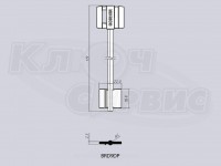 BRD9DP/BORDER-77-02 литье Россия (119x18.8x22мм) (09ПЛ)