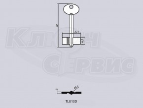 TLU13D/ТУЛА-13 литье Россия (70x11.5x29.7мм) (5.6мм)