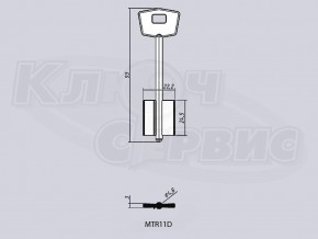 MTR11D/МТР-5 литье Россия (короткий широкий) (93x24.5x22.2мм) (4.8мм)