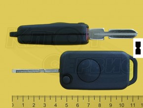MERCEDES/HU39 1 кнопка, выкидной
