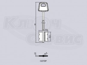 CIZ7DP/ЧИЗА-3ПЛ литье Россия с пластиком (116x24.4x23.6мм) (4.9мм)