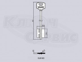 ELB18D/ЭЛЬБОР-ЗК-145 литье Россия (длинный широкий) (145x24.1x22мм)(4.9мм)