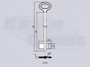 ZT3D литье Россия(110x11,2x26 мм)(5,6 мм)