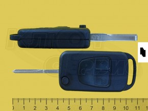 MERCEDES/HU64 3 кнопки, выкидной
