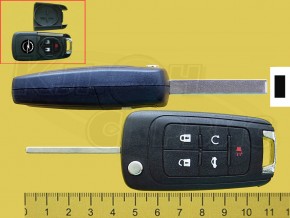 OPEL/HU100 5 кнопок, выкидной