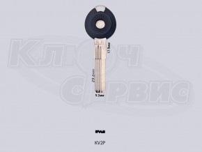 KV2P вертикалка 3 паза + змейка (9,2x29,6мм), Китай