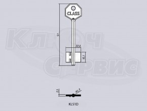 KLS1D/КЛАСС-1 литье Россия (короткий узкий) (90x15.1x22мм) (4.9мм)