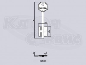 KLS3D/КЛАСС-3 литье Россия (короткий широкий) (91x25x22мм) (4.9мм)