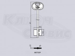 MET5DP/МЕТТЭМ-34-80ПЛ литье Россия (127x17.8x22.2мм) (5мм)