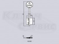 KLS4D/КЛАСС-4 литье Россия (длинный широкий) (115x25x22мм) (4.9мм)