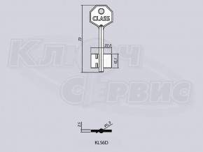 KLS6D/КЛАСС-6 литье Россия (мини узкий) (73x15.1x22мм) (4.9мм) (мини)