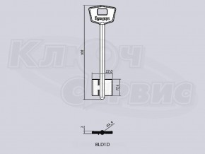 BLD1D/БУЛЬДОРС-1 литье Россия (100x17.4x22мм) (4.9мм)