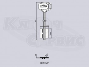 ELB11DP/ЭЛЬБОР-11ПЛ литье Россия (длинный широкий) (116x24.1x22мм) (4.9мм)